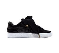 Puma Basket Heart Womens Girls - Black Leather/Suede - Size UK 5.5