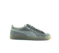 Puma Basket Knit Mens Metallic Silver Trainers