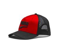 PUMA Basketball Trucker Black Red Unisex Adjustable Snapback Cap 022557 03