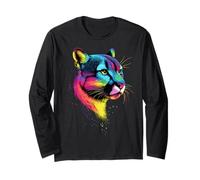 Puma Big Cat Mountain Lion Cougars Pumas Panther Cute Cougar Long Sleeve T-Shirt
