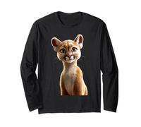 Puma Big Cat Mountain Lion Cougars Pumas Panther Cute Cougar Long Sleeve T-Shirt