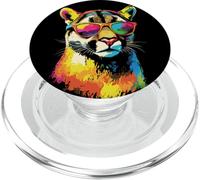 Puma Big Cat Mountain Lion Cougars Pumas Panther Cute Cougar PopSockets PopGrip for MagSafe