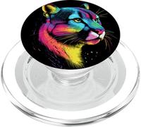 Puma Big Cat Mountain Lion Cougars Pumas Panther Cute Cougar PopSockets PopGrip for MagSafe