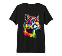 Puma Big Cat Mountain Lion Cougars Pumas Panther Cute Cougar Premium T-Shirt