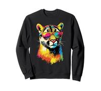 Puma Big Cat Mountain Lion Cougars Pumas Panther Cute Cougar Sweatshirt