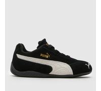 PUMA Black & White Speedcat Toddler Trainers UK 5 (EU 22)