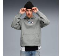 PUMA BMW M Motorsport Essentials Fleece Hoodie Men, Medium Grey Heather, size Small