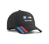 PUMA BMW M Motorsport Team Baseball Cap - Black with Racing Stripe - One Size Fits Most