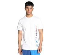 PUMA BMW MMS Logo Tee + Unisex Adult T-Shirt, White, XS