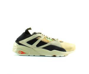 Puma BOG Sock Camping White Black Textile Mens Lace Up Trainers 361904 02 - Size UK 6