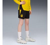 PUMA Borussia Dortmund Training Shorts Youth, Black/Faster Yellow, size 5-6 Youth