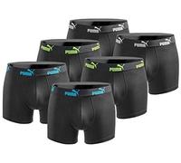 Puma Boxer Shorts Underwear Pack of 6 Men's Basic Black Limited Edition, New Tripple Black, M