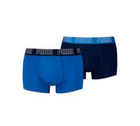 PUMA Boxer Trunk Boxershorts Men Herren Everyday Unterhose Pant Unterwäsche 2er Pack, Farbe:003 - True Blue, Bekleidungsgröße:L
