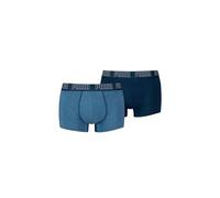 PUMA Boxer Trunk Boxershorts Men Herren Everyday Unterhose Pant Unterwäsche 2er Pack, Farbe:007 - Denim, Bekleidungsgröße:L