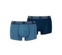PUMA Boxer Trunk Boxershorts Men Herren Everyday Unterhose Pant Unterwäsche 2er Pack, Farbe:007 - Denim, Bekleidungsgröße:S