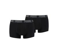 PUMA Boxer Trunk Boxershorts Men Herren Everyday Unterhose Pant Unterwäsche 2er Pack, Farbe:230 - Black/Black, Bekleidungsgröße:XL