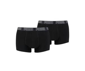 PUMA Boxer Trunk Boxershorts Men Herren Everyday Unterhose Pant Unterwäsche 2er Pack, Farbe:230 - Black/Black, Bekleidungsgröße:L