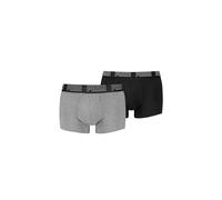 PUMA Boxer Trunk Boxershorts Men Herren Everyday Unterhose Pant Unterwäsche 2er Pack, Farbe:Black/Grey Melange, Bekleidungsgröße:XL