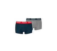 PUMA Boxer Trunk Boxershorts Men Herren Everyday Unterhose Pant Unterwäsche 2er Pack, Farbe:Navy/Grey Melange, Bekleidungsgröße:L