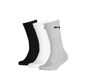 PUMA Boy's 3p Puma Junior Sport Sock, Grey/ White/ Black, 2.5-5 UK