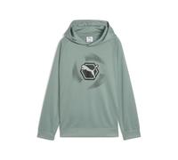 PUMA Boys Active Sports Graphic Poly B Hoodies, Green Moon, 128 EU