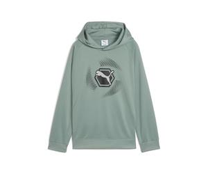 PUMA Boys Active Sports Graphic Poly B Hoodies, Green Moon, 128 EU