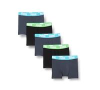 Puma boys Basic Boxer 5 Pack Ecom Boxer shorts, india ink/turquoise, 134-140