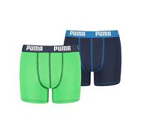 Puma Boys Basic Sports Boxers (Pack of 2), Green/Blue,9-10 Years