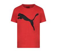 Puma Boys' Big Cat Logo T-Shirt, High Risk Red Heather, 4