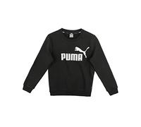 PUMA Boy's Big Logo Crew Fl B Sweater, Puma Black, 128,7-8Y UK