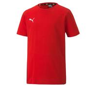 Puma Boys Boy's Juniors TeamGOAL 23 Casuals T-Shirt in Red Cotton - Size 7-8Y