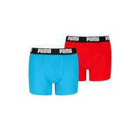 PUMA Boy's Everyday Basic Boxers, Blue/Red, 158-164 (Pack of 2)