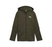 PUMA Boys Evostripe Fz Hoodie Dk B Sweat, Dark Olive, 164 EU