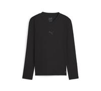 PUMA Unisex Teamgoal Baselayer Ls Jr. Performance Tee, Puma Black-Flat Dark Gray, 164 EU