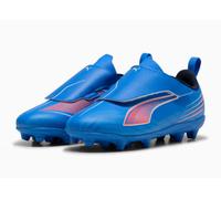PUMA 6 Play V FG/AG RB JR Soccer Shoe, Ultra Blue White-Glowing RED, 11 UK Child