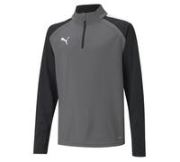 Puma Boys Girls TeamLIGA 1/4 Zip Drill Top Midlayer Tracksuit DryCELL Sports