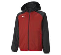 Puma Boys Girls TeamLIGA All Weather Rain Jacket Junior Coat Wind Stopper
