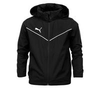 PUMA Unisex Kid's teamRISE All Weather JKT Jr Windbreaker, Black White, 152