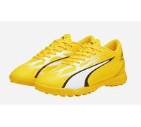 PUMA Ultra Play TT Jr Track Shoe, Yellow Blaze White Black, 1 UK
