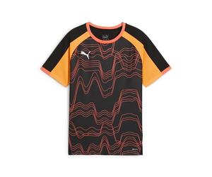 PUMA Boys Individualliga Graphic Jr Jerseys, Puma Black-Glowing Red, 176 EU