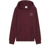Puma Boys Kids Classraphic Overhead Hoodie in Ruby Shimmer - Red - Size 11-12Y