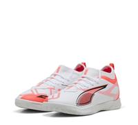 Puma Boys Kids Ultra 5 Match It + Mid Indoor Football Boots in White-Bl - Size UK 3.5