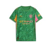 PUMA Kids Manchester City FC 2025/26 Goalkeeper Jersey - Green - Size: 15/16 Years