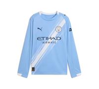 PUMA Manchester City Kids Home Shirt 2025/26 Season - Long Sleeve - Team Light Blue - Size: 5/6 Years