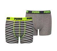 PUMA Boys Boxer, Fluo Yellow/Grey, 158-164 (Pack of 2)