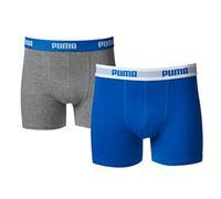 PUMA Boys Sports Boxers (Pack of 2) - Blue/Grey, 7-8 Yrs