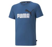 Puma Boys T-Shirt - ESS+ 2 Col Logo Tee, Round Neck, Short Sleeve, Solid