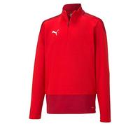 Puma Boys' teamGOAL 23 Training 1/4 Zip Top Jr Pullover, Red-Chili Pepper, 152