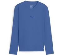 Puma Boys Teamgoal Baselayer Tee Ls Jr. T-Shirt Unisex Kids in BluLm-TmRoyl - Blue - Size 5-6Y