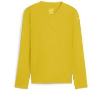 Puma Boys Teamgoal Baselayer Tee Ls Jr. T-Shirt Unisex Kids in FstrYllwSYllw - Yellow - Size 7-8Y